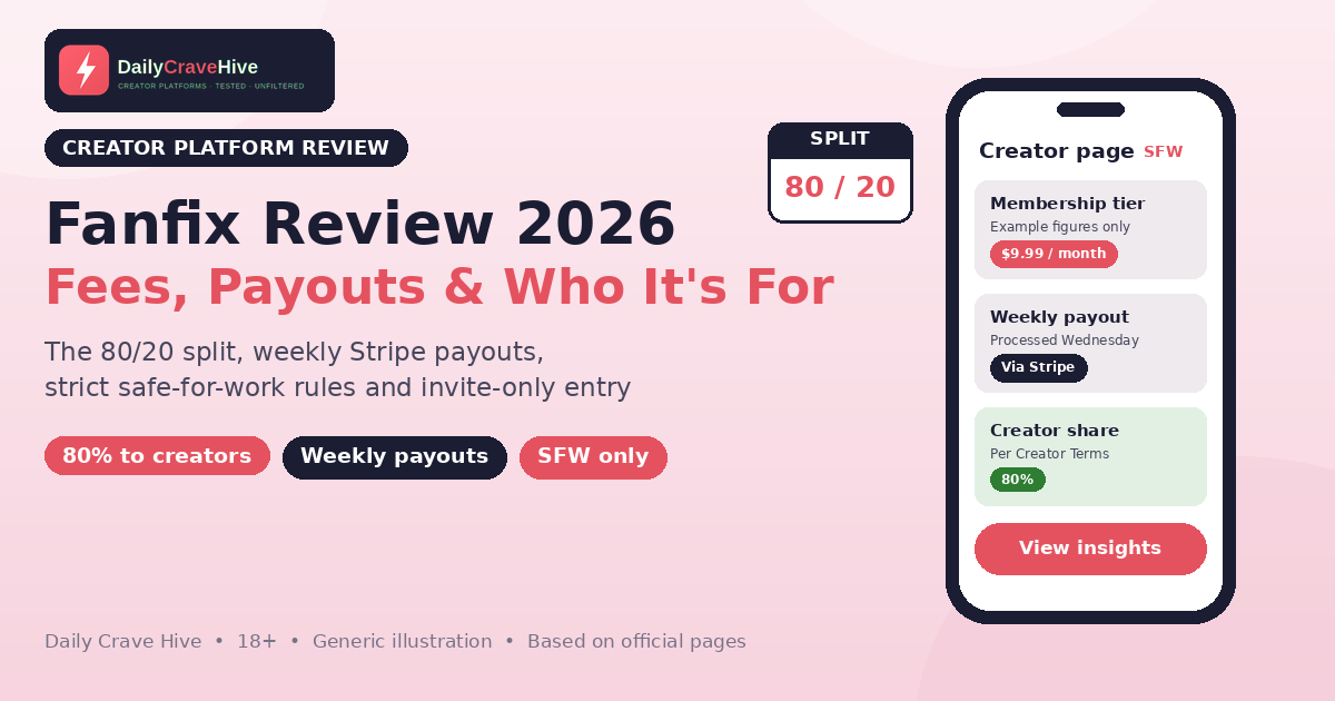 Fanfix Review 2026: Fees, Payouts and Who It's Really For
