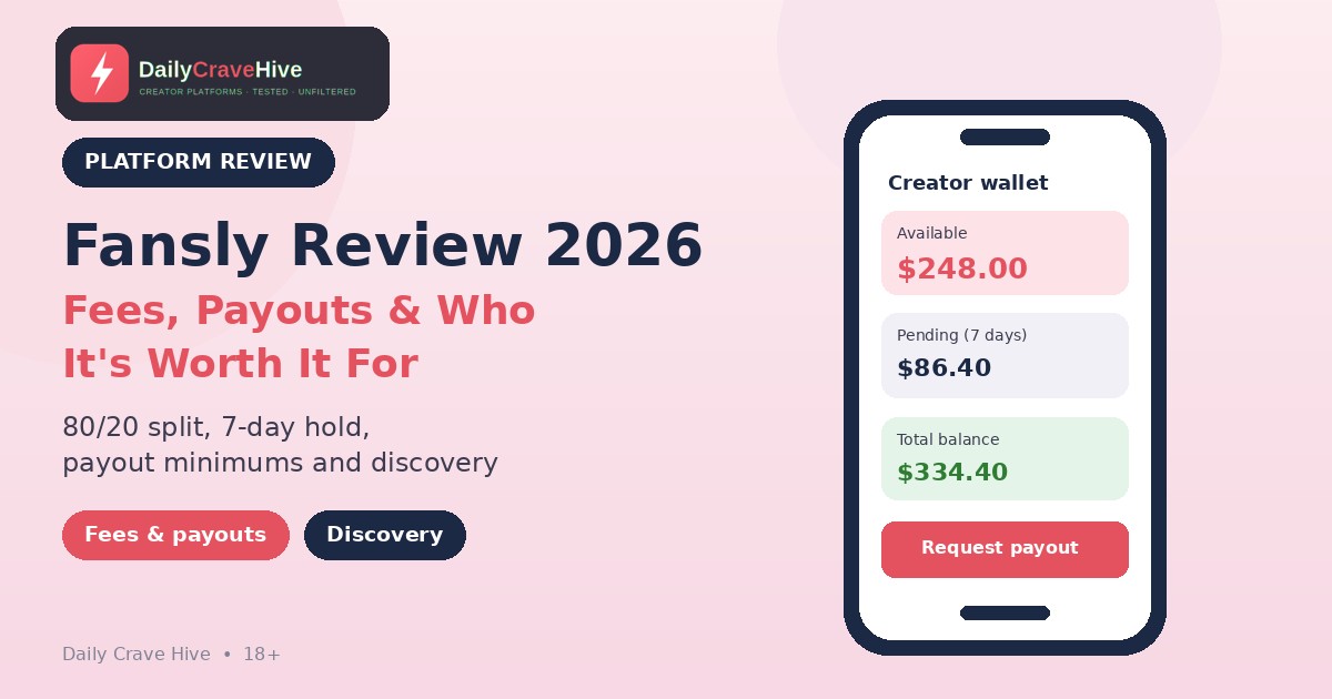 Fansly Review 2026: Fees, Payouts and Is It Worth It?