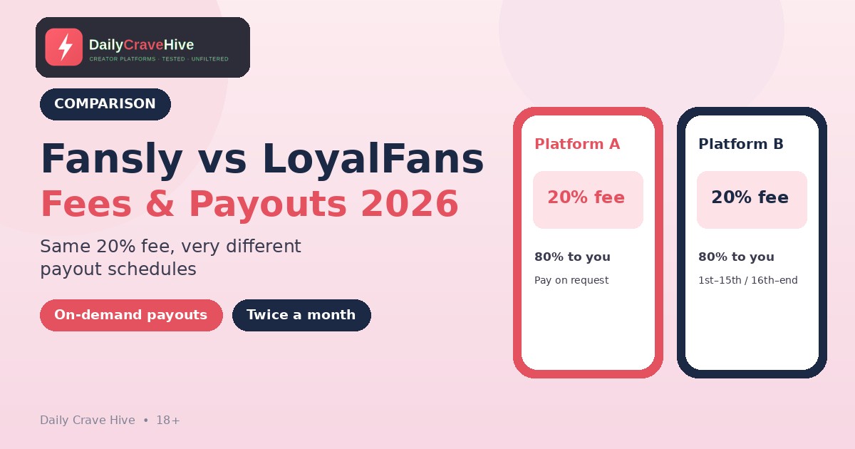 Fansly vs LoyalFans: Fees, Payouts and Which Is Better