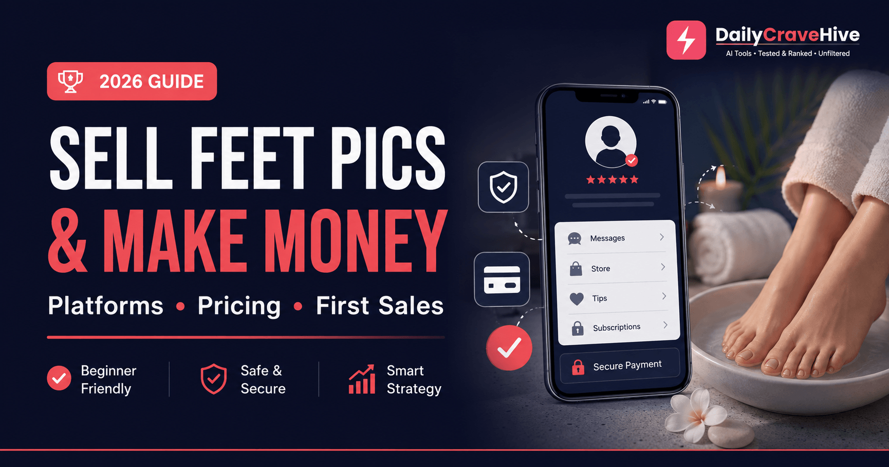 How to Sell Feet Pics and Make Money in 2026: Pricing, Platforms & Strategy
