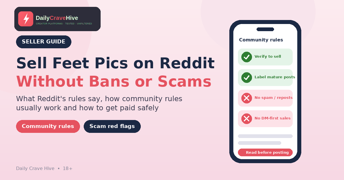 How to Sell Feet Pics on Reddit Without Getting Banned or Scammed